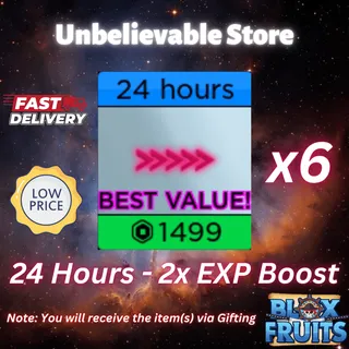 6x 24 Hours - 2x EXP Boost