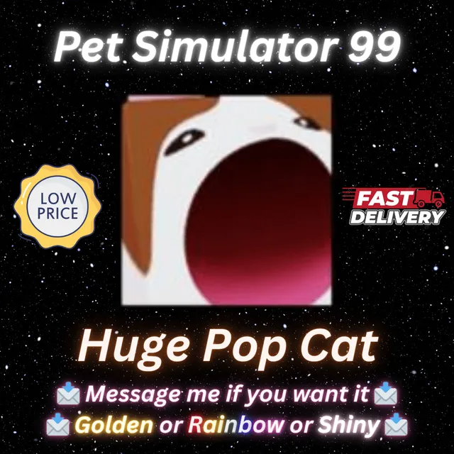 Huge Pop Cat - Roblox Game Items - Gameflip