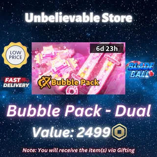 Dual Bubble Pack