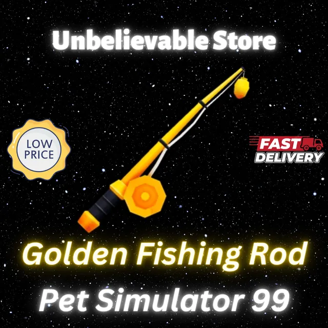 Golden Fishing Rod - Roblox Game Items - Gameflip