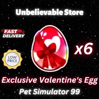6x Exclusive Valentine's Egg