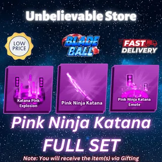 Pink Ninja Katana Set