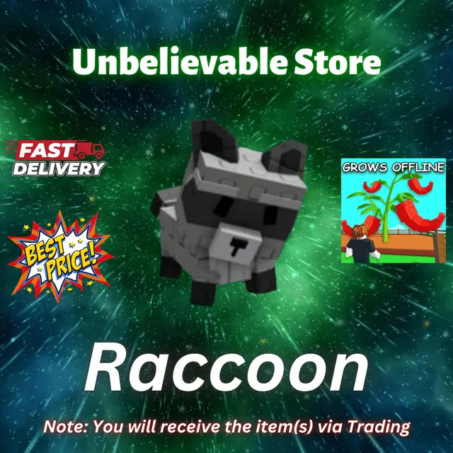 Raccoon - Roblox Game Item - Gameflip
