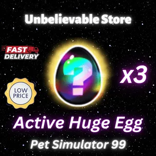 3x Active Huge Egg