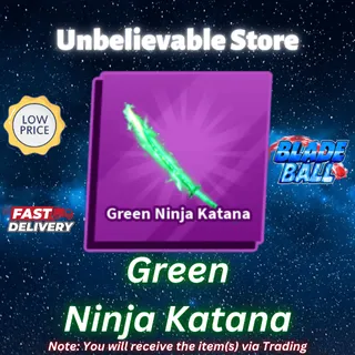 Green Ninja Katana