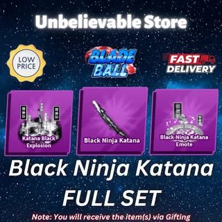 Black Ninja Katana