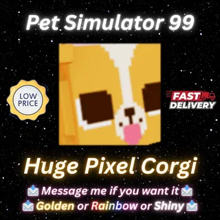 Huge Pixel Corgi