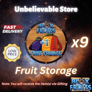 9x Fruit Storage