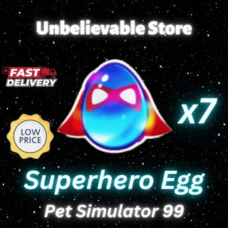 7x Superhero Egg