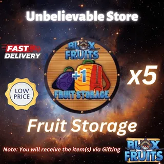 5x Fruit Storage