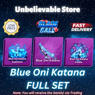 Blue Oni Katana Set