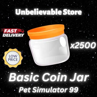 2500x Basic Coin Jar