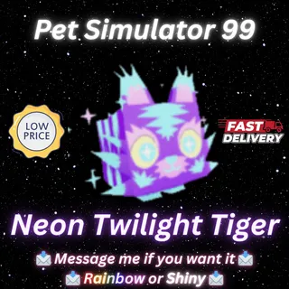 Neon Twilight Tiger