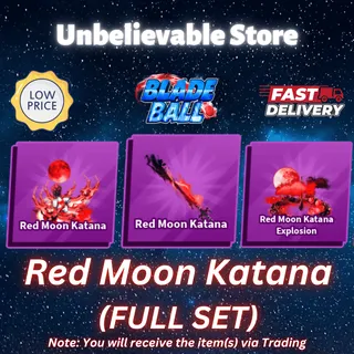Red Moon Katana Set