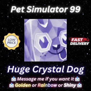 Huge Crystal Dog