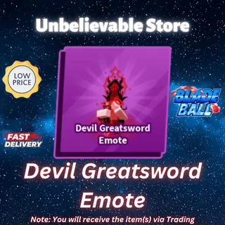 Devil Greatsword Emote