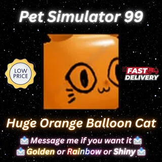 Huge Orange Balloon Cat