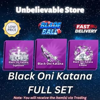 Black Oni Katana