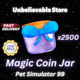 2500x Magic Coin Jar