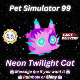 Neon Twilight Cat