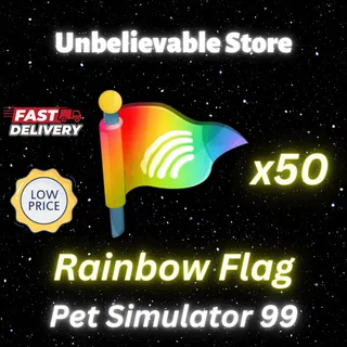 50x Rainbow Flag