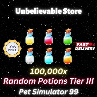 100000x Potions Tier III