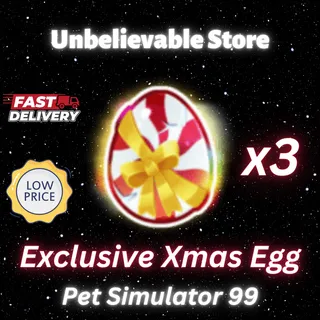3x Exclusive Xmas Egg