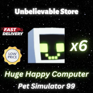6x Huge Happy Computer