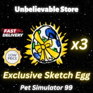 3x Sketch Egg