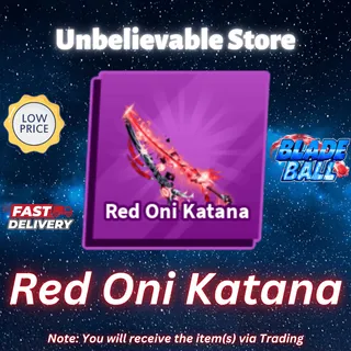 Red Oni Katana