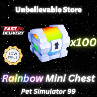 100x Rainbow Mini Chest