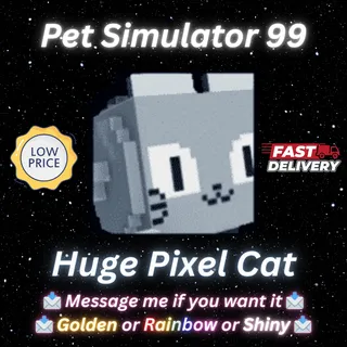 Huge Pixel Cat