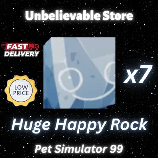 7x Huge Happy Rock