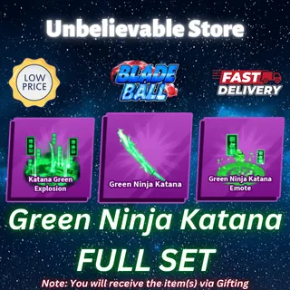 Green Ninja Katana Set