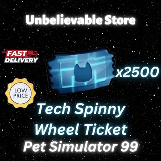 2500x Tech Spinny Wheel Ticket
