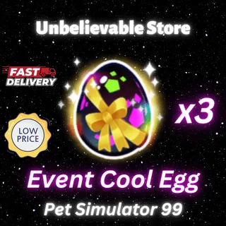 3x Event Cool Egg