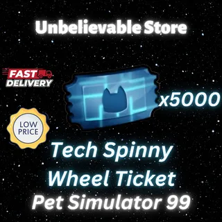 5000x Tech Spinny Wheel Ticket