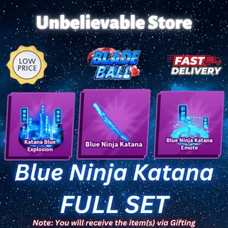 Blue Ninja Katana Set