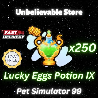 250x Lucky Eggs Potion IX
