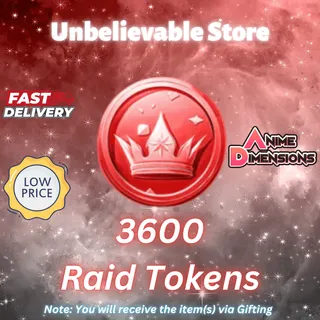 3600 Raid Tokens