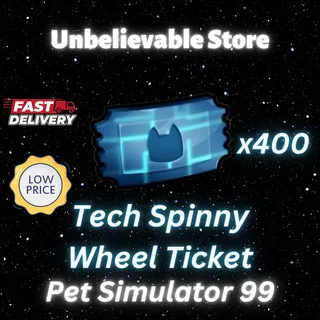 400x Tech Spinny Wheel Ticket