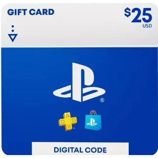 PlayStation Store $25.00 USD