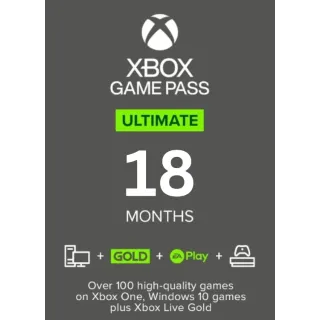 Xbox Game Pass Ultimate 18 Month