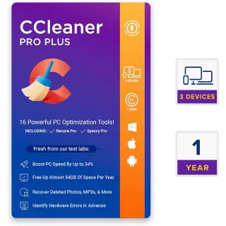 CCLEANER PROFESSIONAL 3 PC 1 YEAR LICENSE KEY