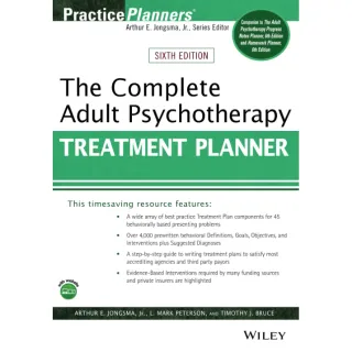 The Complete Adult Psychotherapy Treatment Planner (PracticePlanners) 6th