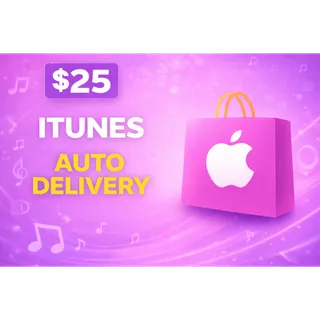 Apple / iTunes Gift Card $25 USD (USA) | Instant Delivery | Fast & Secure