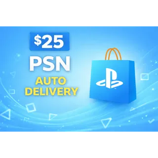 PSN $25 PLAYSTATION STORE GIFT CARD | AUTO DELIVERY | INSTANT | FAST SELLER
