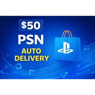 PSN $50 PLAYSTATION STORE GIFT CARD | AUTO DELIVERY | INSTANT | FAST SELLER