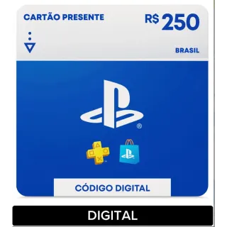 R$250.00 BRL PlayStation Store
