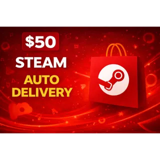 $50 Steam Gift Card (USA) | Instant Auto Delivery | Fast & Secure